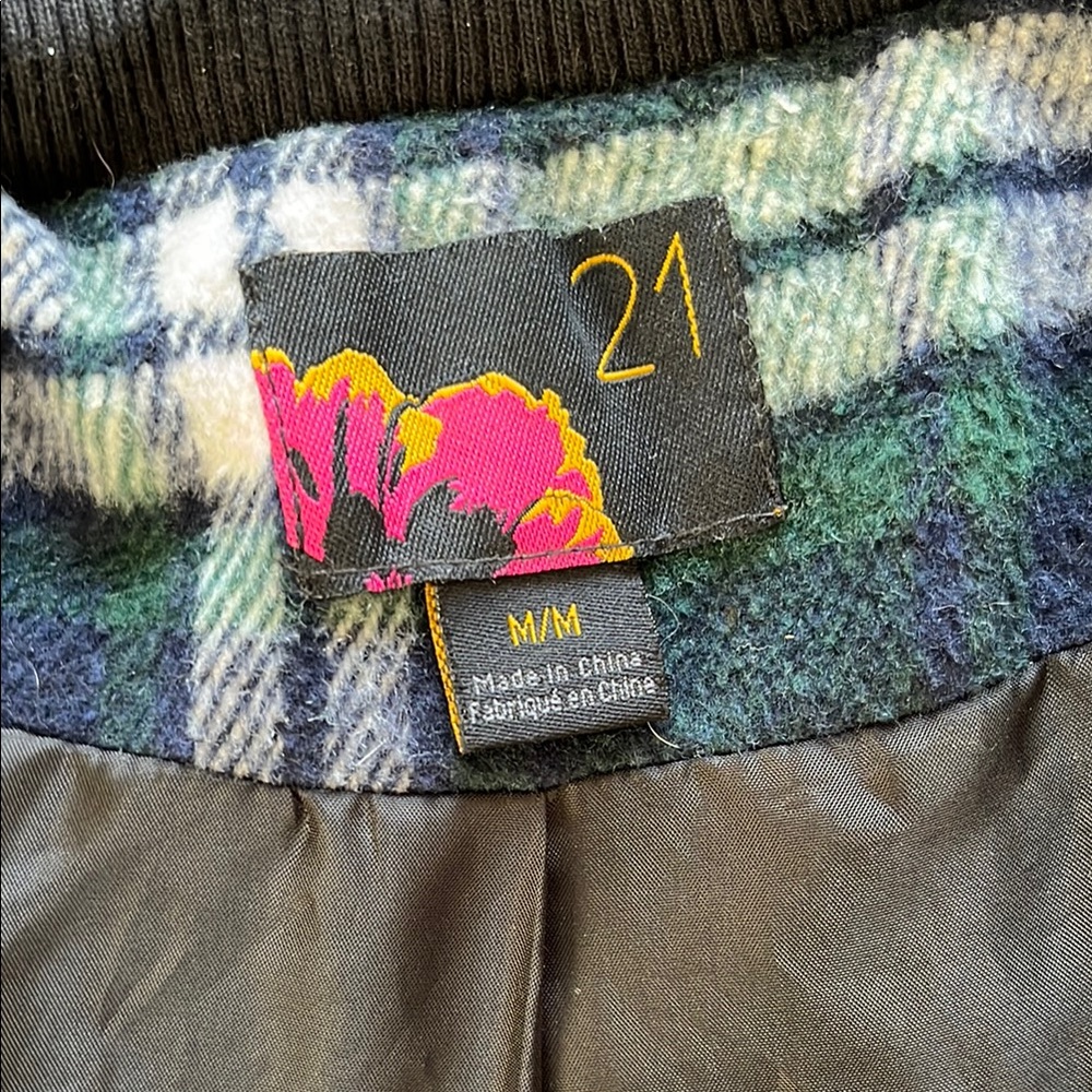Plaid Green Kids Jacket - Picture 2 of 3